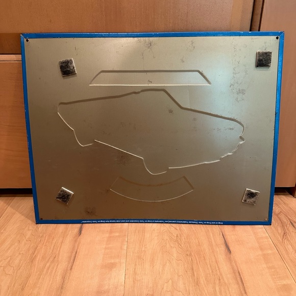 SNAP ON TOOLS Tin Sign Mustang Convertible EARLY 1960's FORD MUSCLE CAR - Picture 2 of 4